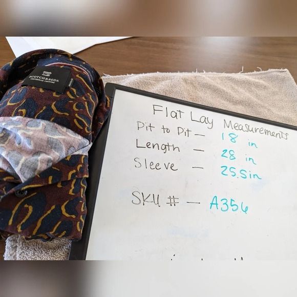 Scotch & Soda Size L Party Animal Leopard Spotted Print Button Front Blouse Top - Picture 13 of 13